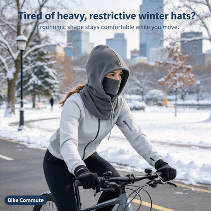 🔥LAST DAY PROMOTION - 50% OFF❄️ 2-Piece Integrated Flannel Warm Face Mask & Hat